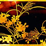 Verres Eglomisés: quelques exemples….dorure et peinture sur verre.