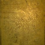 Ukiyoé copie de gravures japonaises anciennes dorure traditionnelle , dim 90 x 135 cm